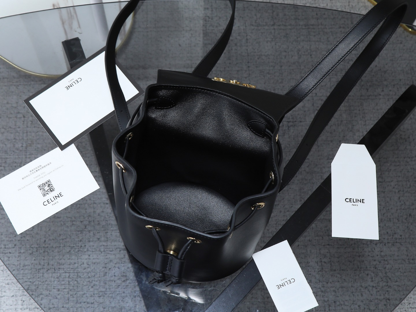 セリーヌ「Celine」BONNIE スムースレザー バックパック