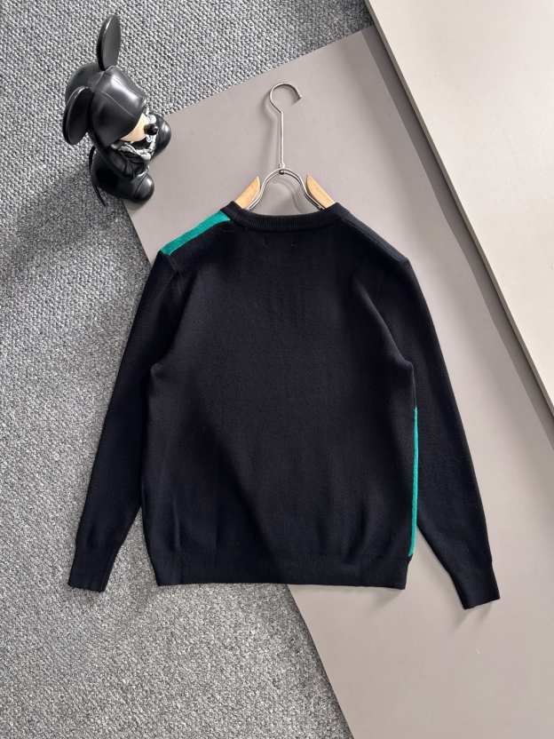 グッチ「Gucci」秋冬ウール混紡丸首プルオーバーニットセーター