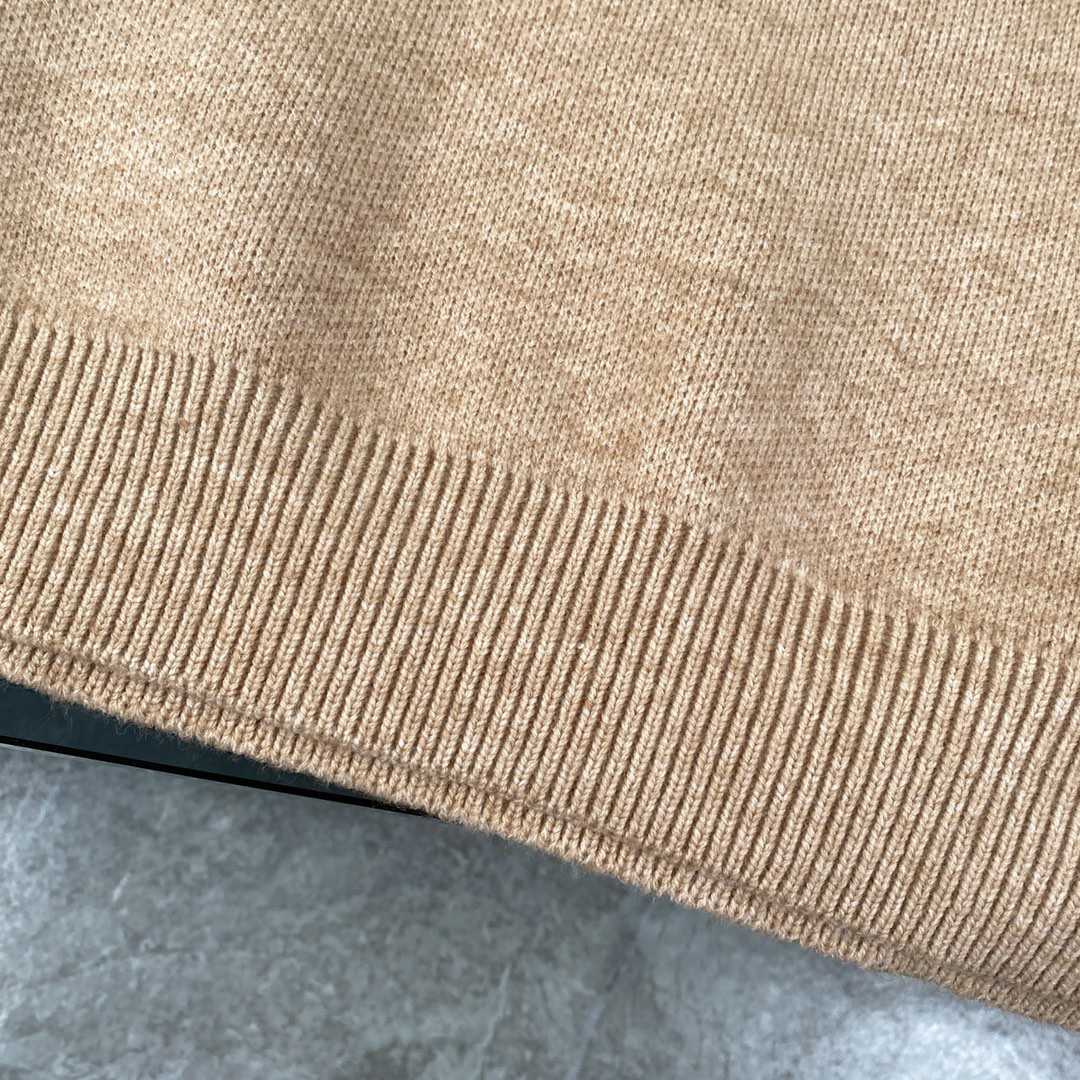 ルイ・ヴィトン「Louis Vuitton」クラシックジャージー編みウールプルオーバー