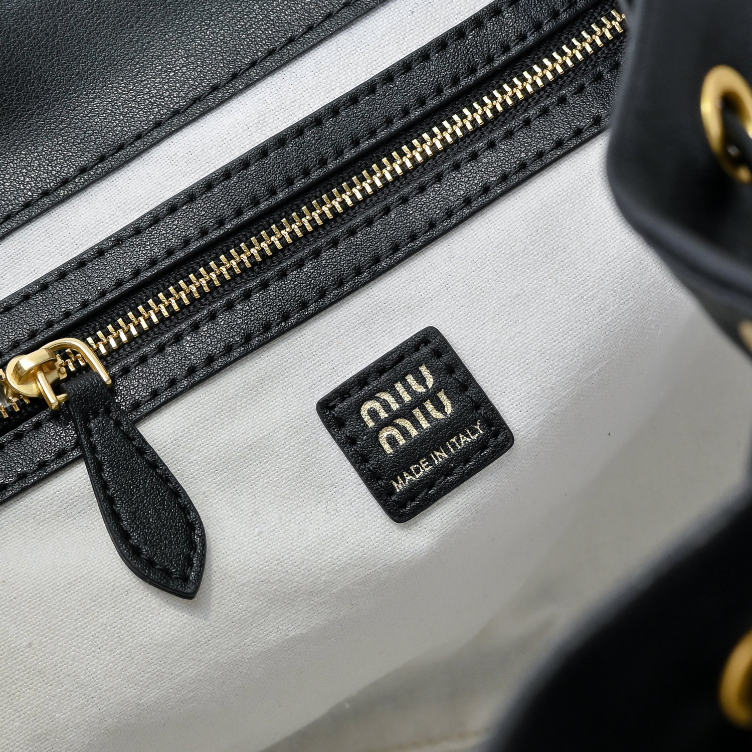 ミュウミュウ アルカディ レザー ラージバックパック「Arcadie Bag」