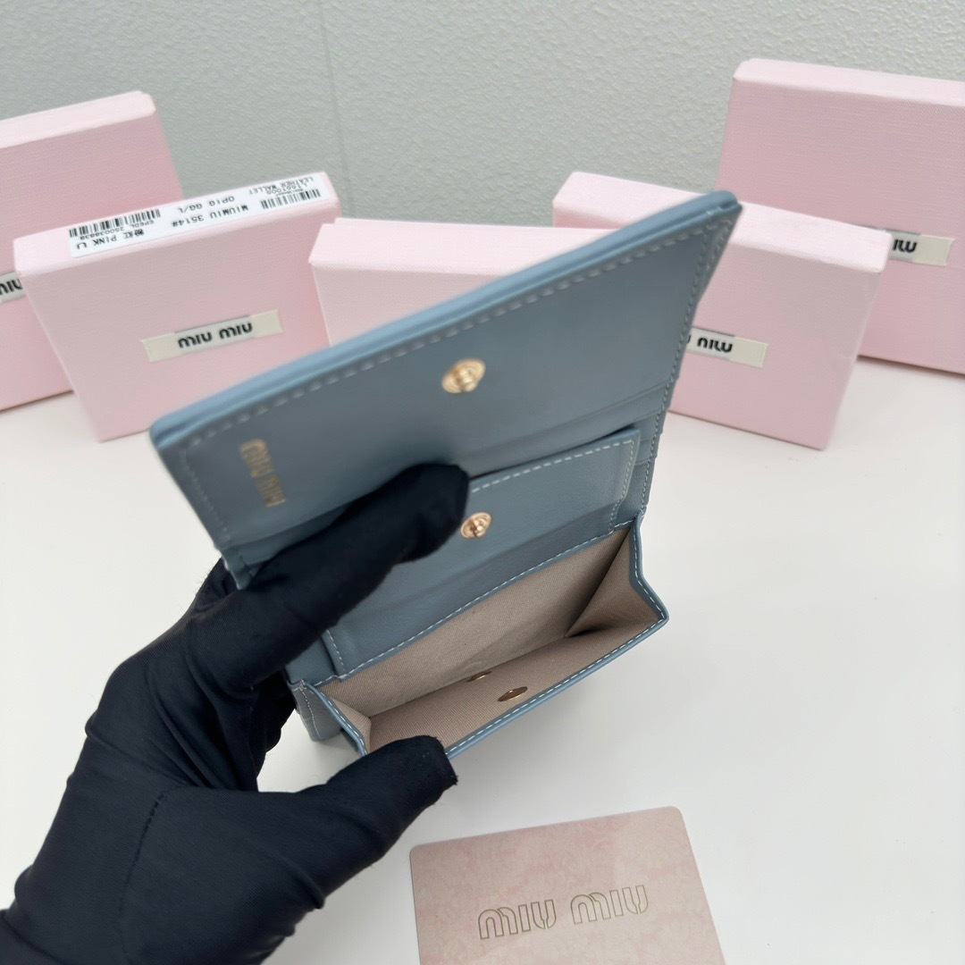 ミュウミュウ マテラッセレザー 財布「Matelassé Wallet」