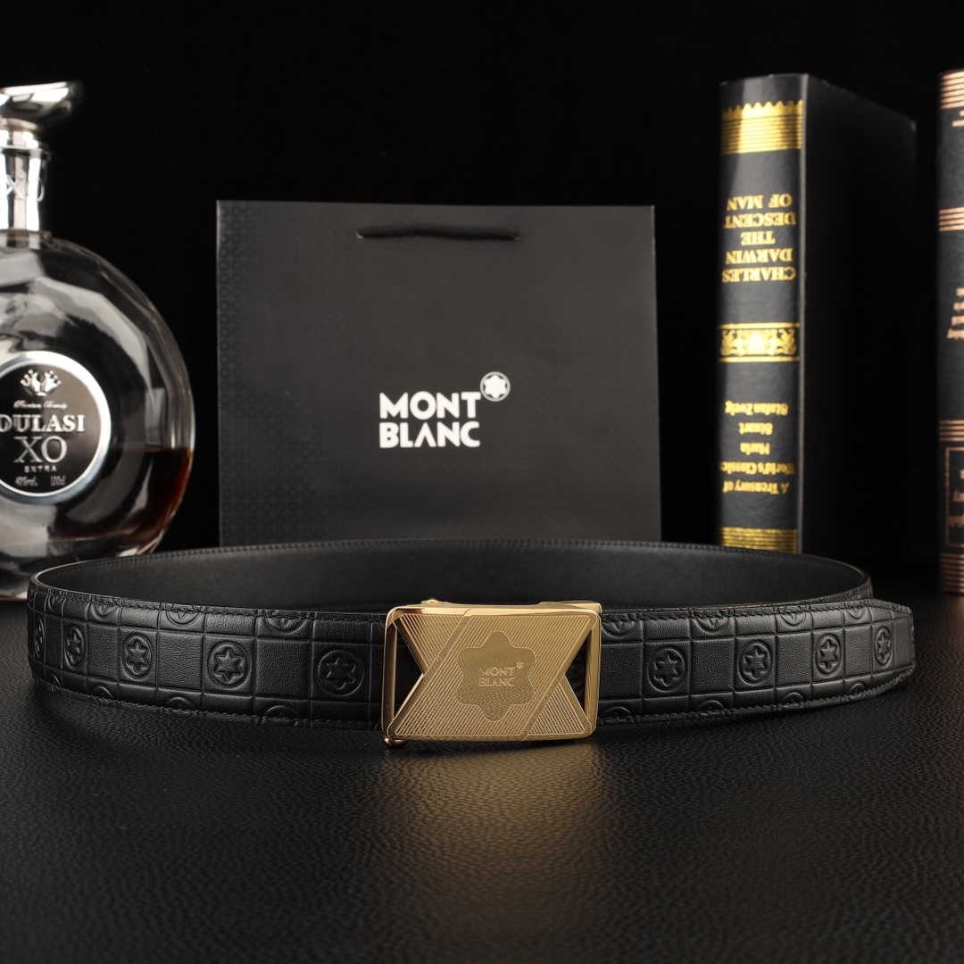 【厳選在庫】Montblanc ビジネスマン正装ベルト「全長約 100cm」