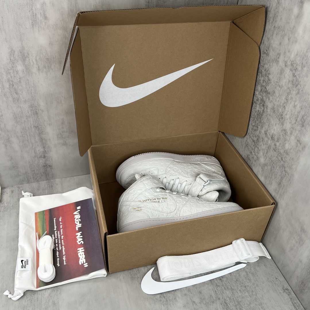 「コラボモデル」Louis Vuitton x Off-White x Nike Air Force 1 High スニーカー