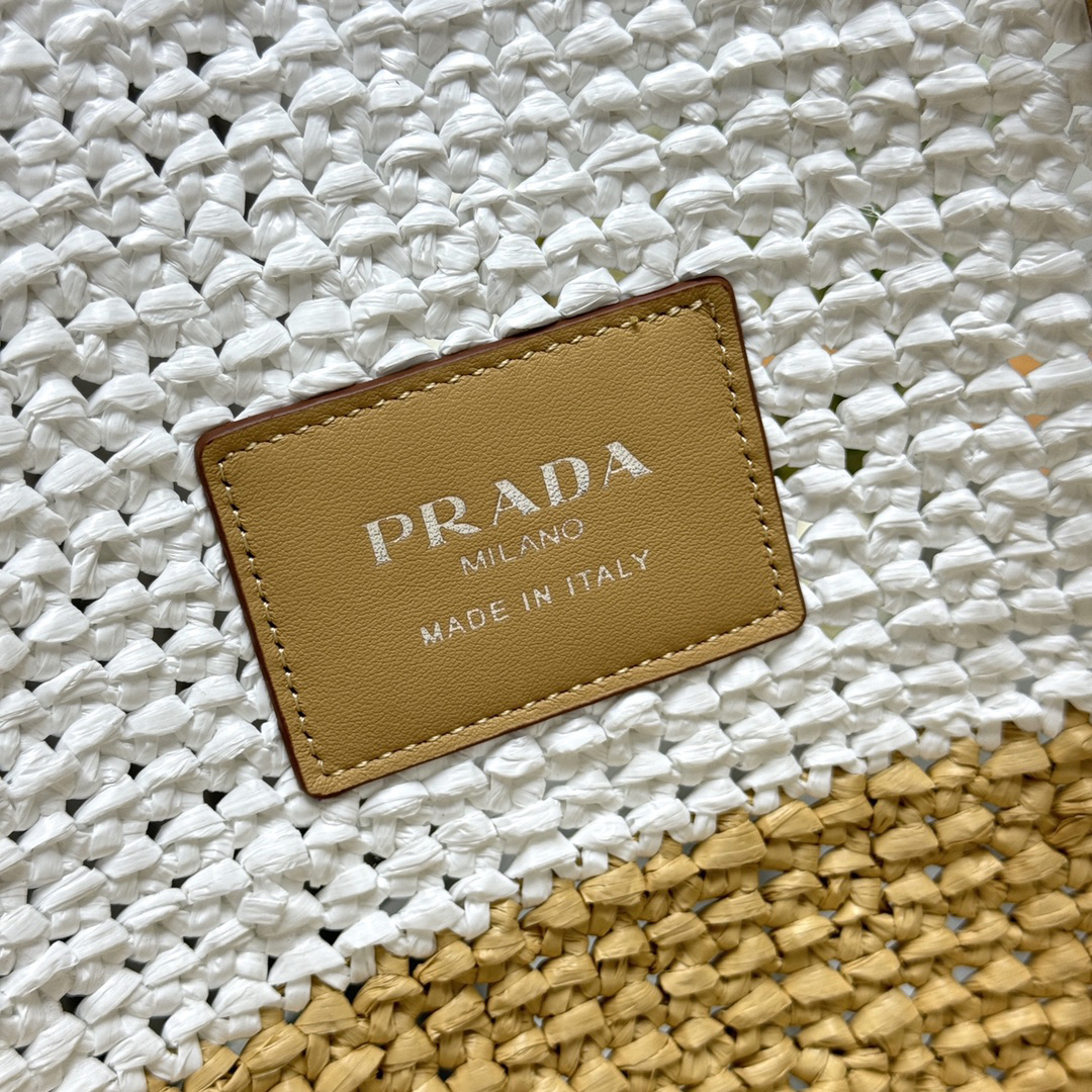 プラダ「Prada」 ラフィアファイバー トートバッグ トートバッグ
