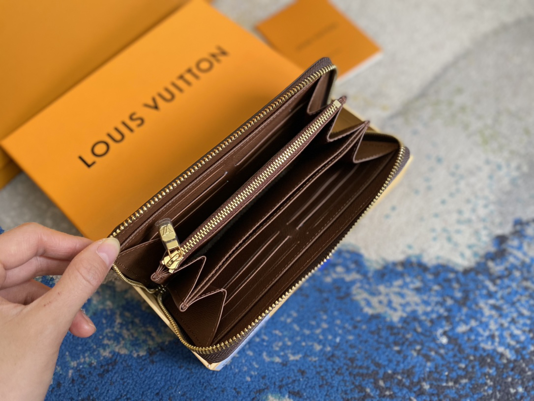 【LOUIS VUITTON】ジッピーウォレット　オーガナイザー パスポートも入る☆格好いい LV ジッピー オーガナイザー 長財布