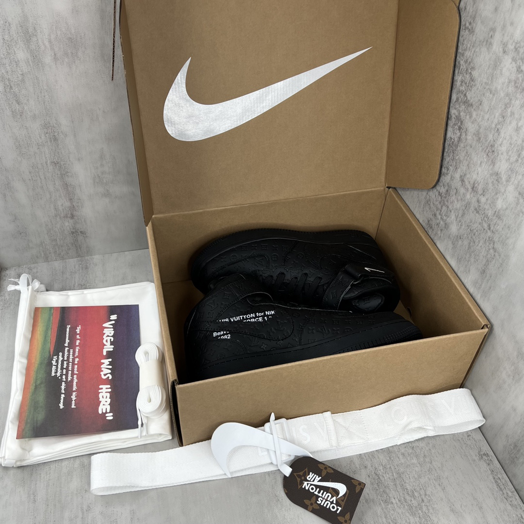 「コラボモデル」Louis Vuitton x Off-White x Nike Air Force 1 High スニーカー