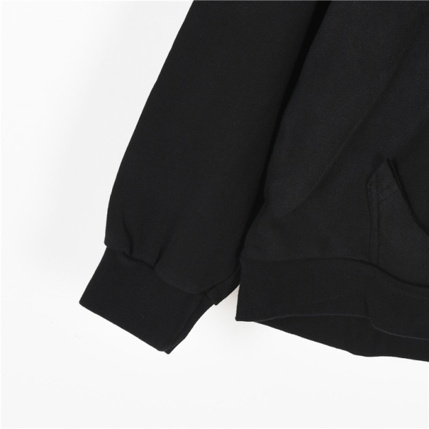 Balenciga（バレンシアガ） スクラッチ（磨破）とマスキングテープ（胶带）デザインのフード付きスウェットシャツ