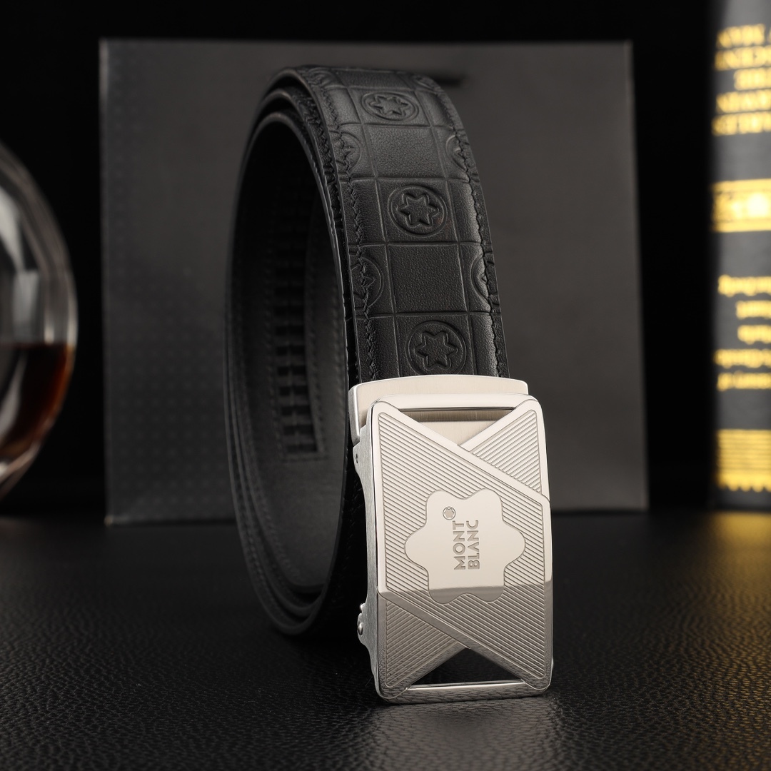 【厳選在庫】Montblanc ビジネスマン正装ベルト「全長約 100cm」