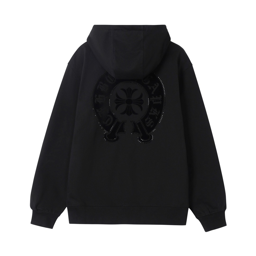 クロムハーツ「Chrome Hearts」秋冬ロングスリーブ ジップアップフーディ - ユニセックス