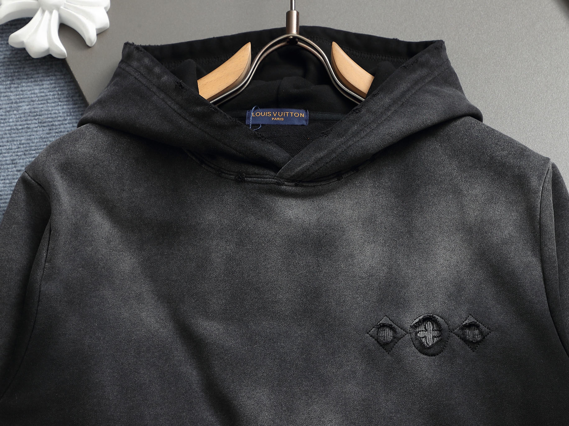 ルイ・ヴィトン「Louis Vuitton」フード付きコットンパーカー(ユニセックス)