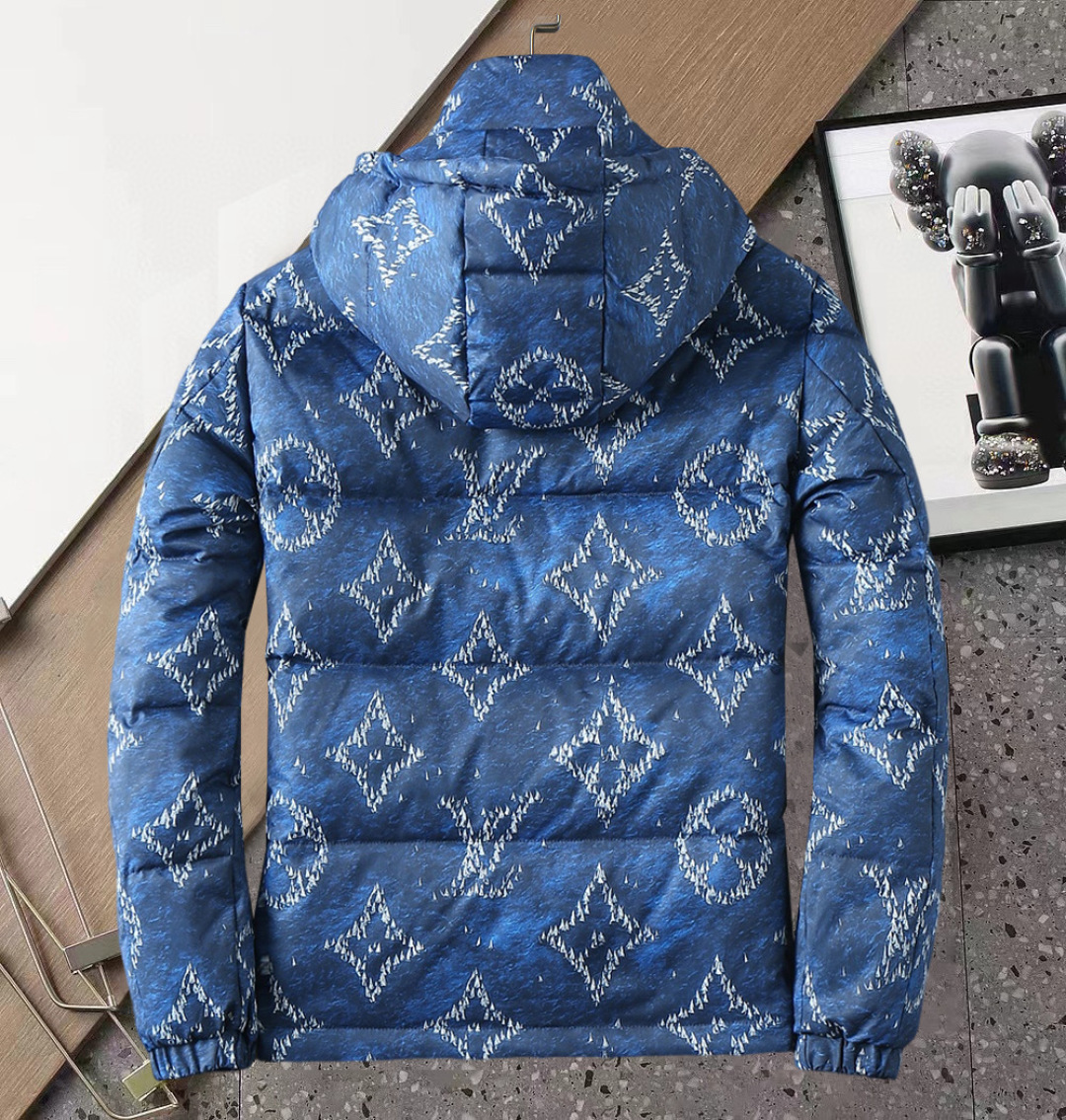 ルイ・ヴィトン「Louis Vuitton」‌秋冬用フード付きダウンジャケット 男女兼用