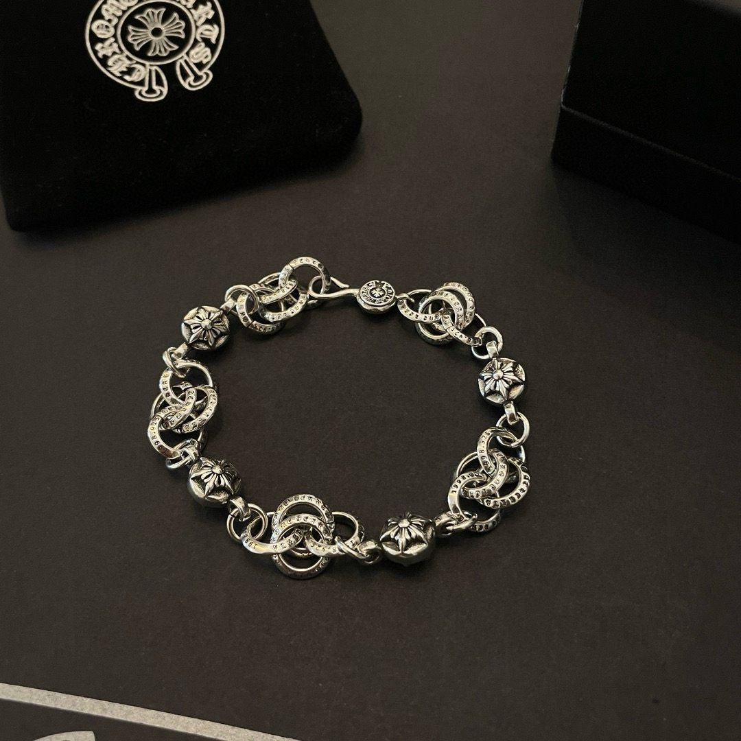 クロムハーツ「Chrome Hearts」ブレスレット - ヴィンテージ＆ロックテイスト ペア用