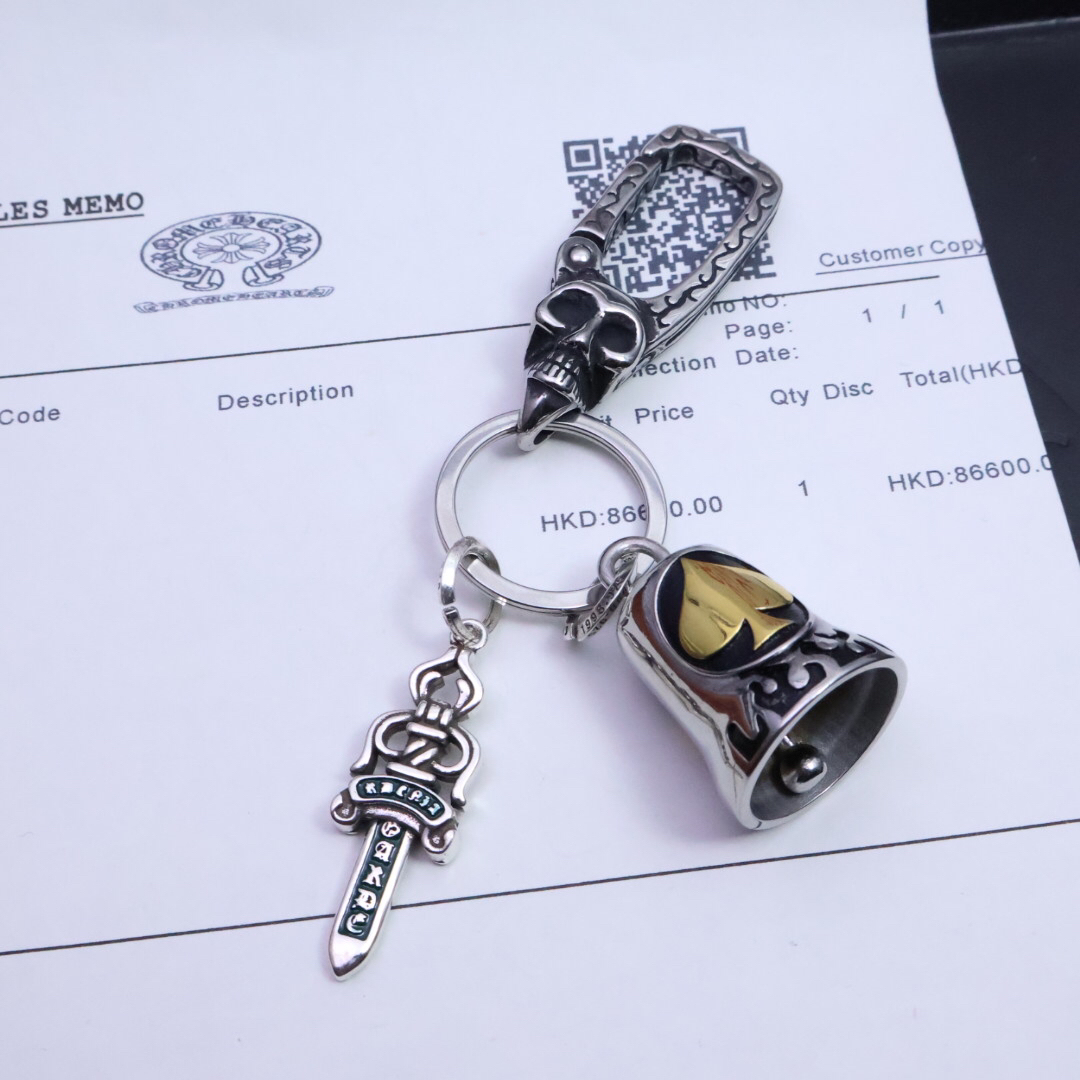 クロムハーツ「Chrome Hearts」キーホルダー＆バッグチャーム - トレンドシンボル