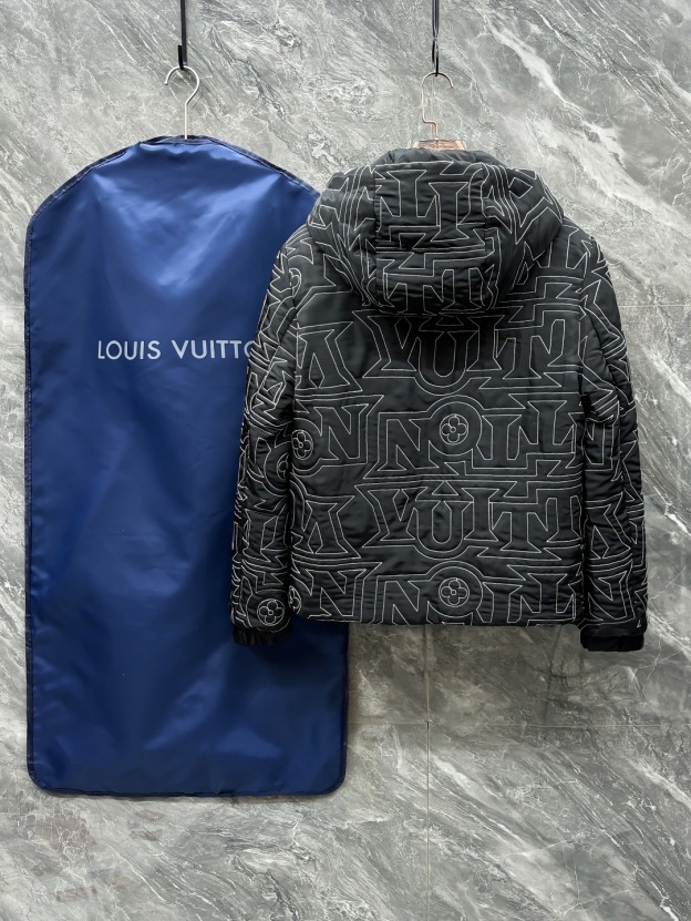 ルイ・ヴィトン「Louis Vuitton」秋冬フード付きダウンジャケット