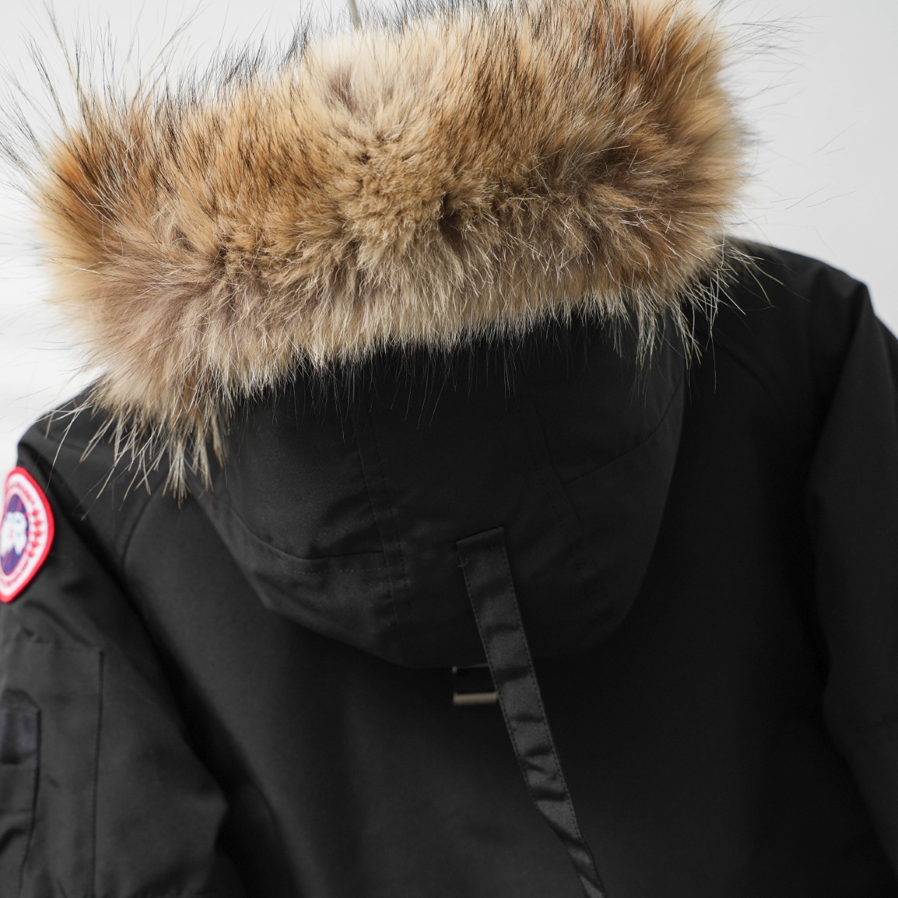 カナダグース フード付きファー付きダウンジャケット 男女兼用