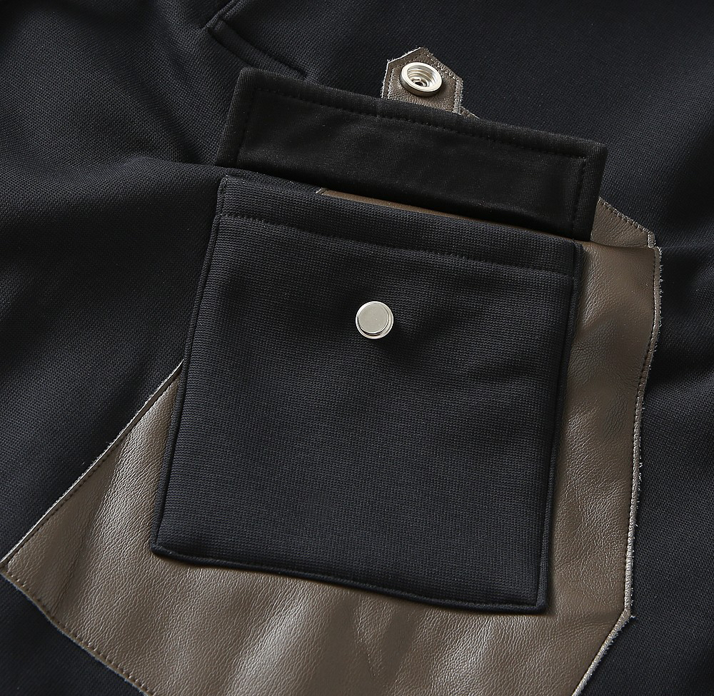 エルメス「Hermès」Empreintes Sellier Cuir 新型フード付きスウェットシャツ