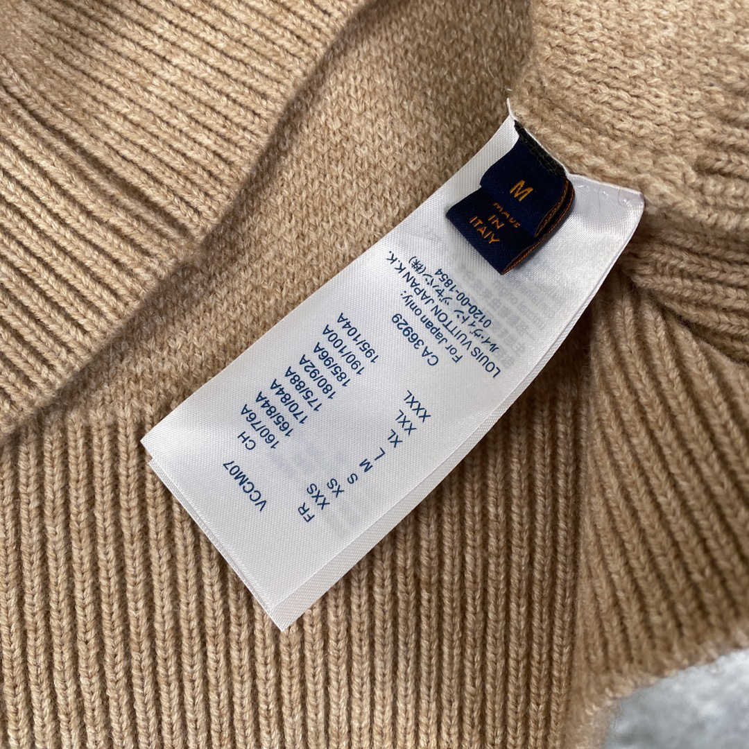 ルイ・ヴィトン「Louis Vuitton」クラシックジャージー編みウールプルオーバー