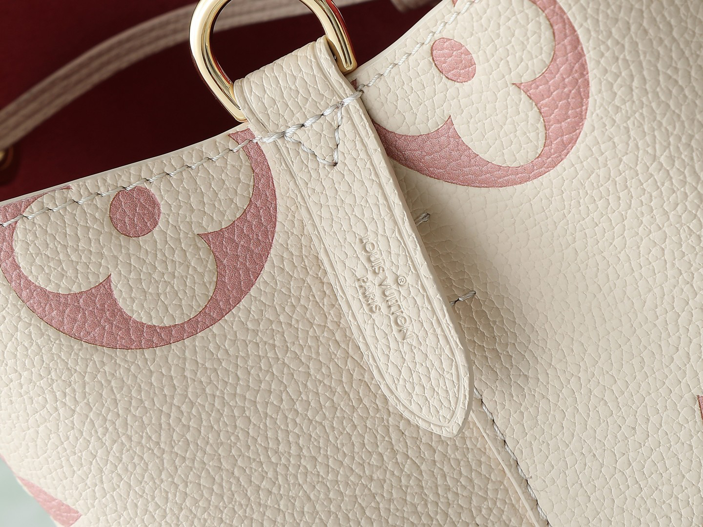 ルイ・ヴィトン「Louis Vuitton」NÉONOÉ BB ハンドバッグ アイボリー×ピンク‌ ‌