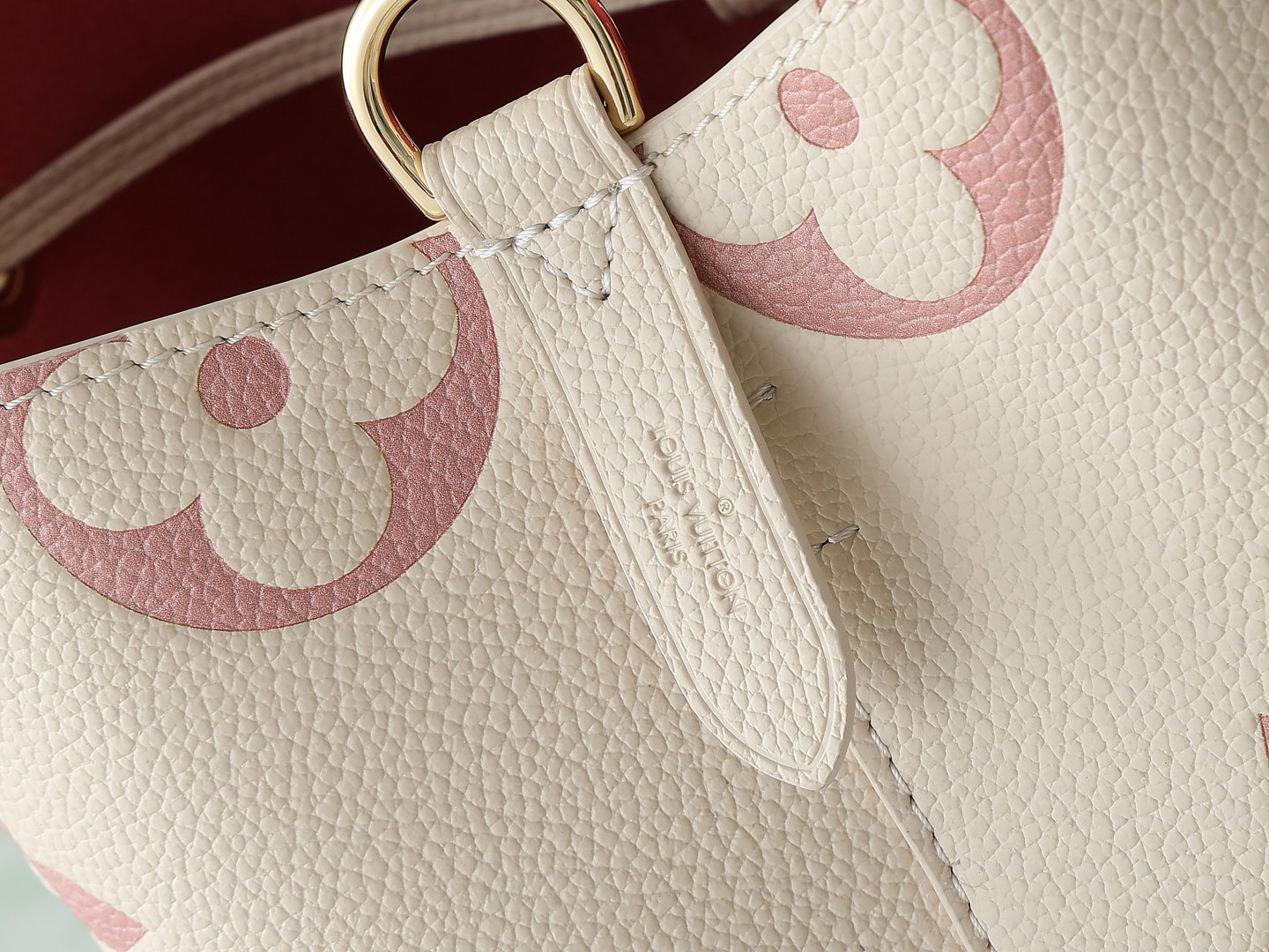 ルイ・ヴィトン「Louis Vuitton」NÉONOÉ BB ハンドバッグ アイボリー×ピンク‌ ‌