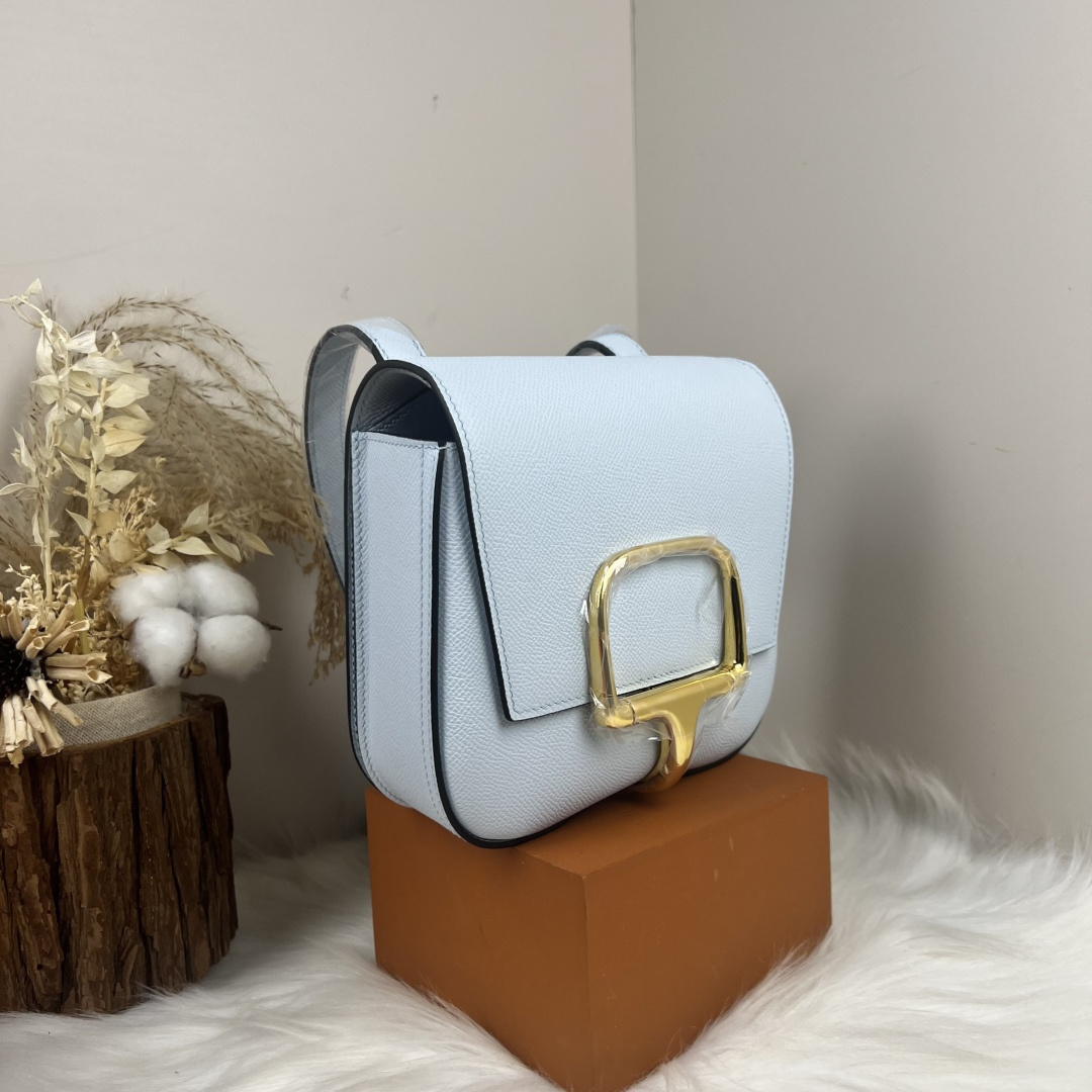 【厳選新入荷】エルメス Della Cavalleria Mini サドル金具クロスボディバッグ「乗馬モチーフ本革ショルダー」