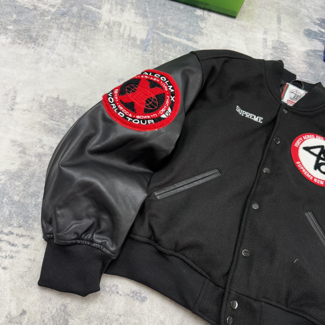 Supreme/40 Acres メルカムX ヴァーシティジャケット