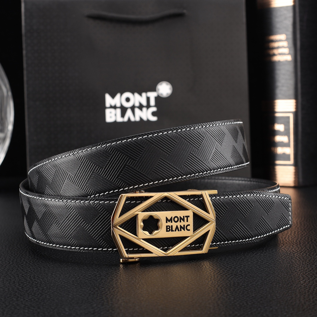 【厳選在庫】Montblanc ビジネスマン正装ベルト「全長約 100cm」
