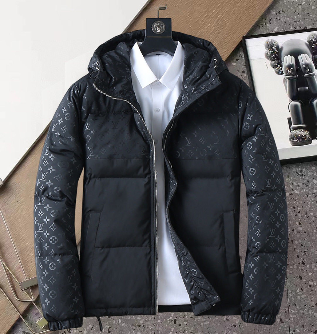ルイ・ヴィトン「Louis Vuitton」‌秋冬用フード付きダウンジャケット
