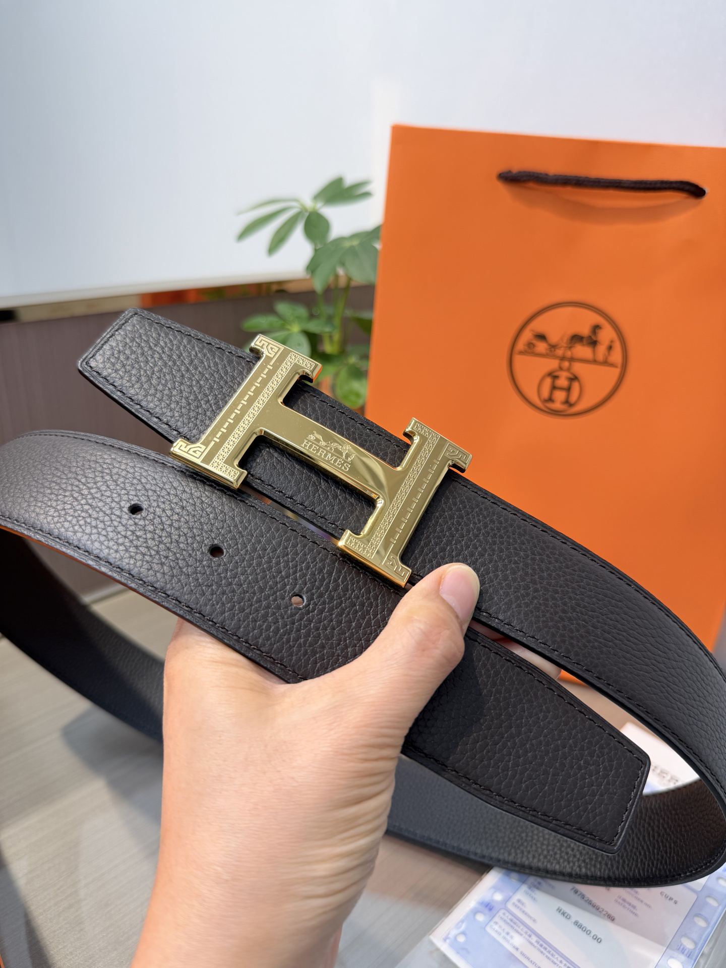 【限定入荷】Hermès フレンチ紳士ベルト「全長約 100cm」