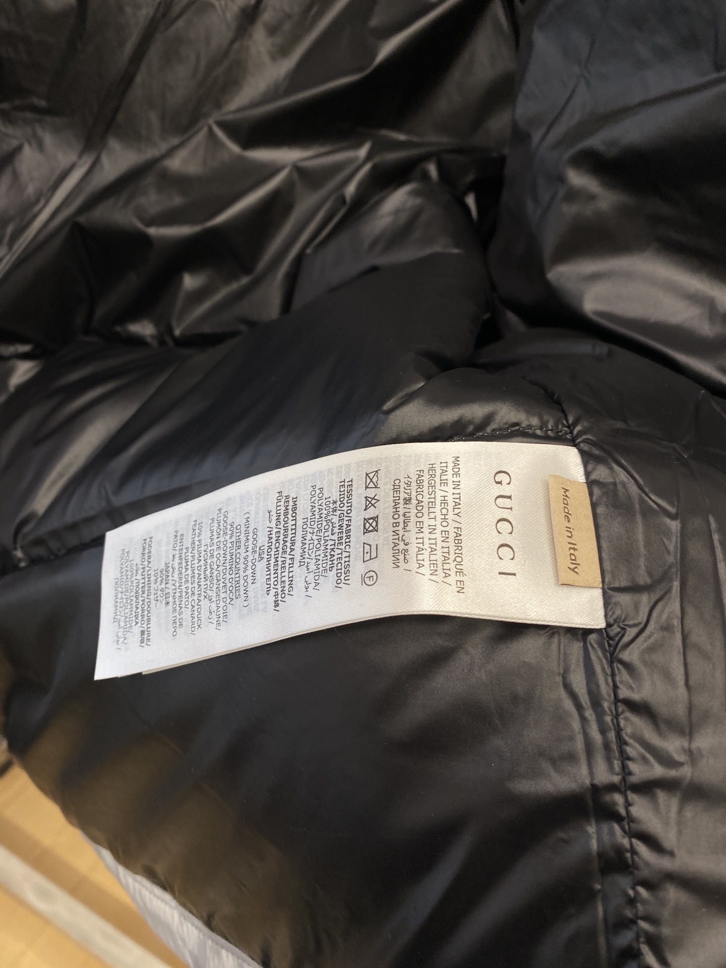 グッチ「Gucci」秋冬フード付きダウンジャケット