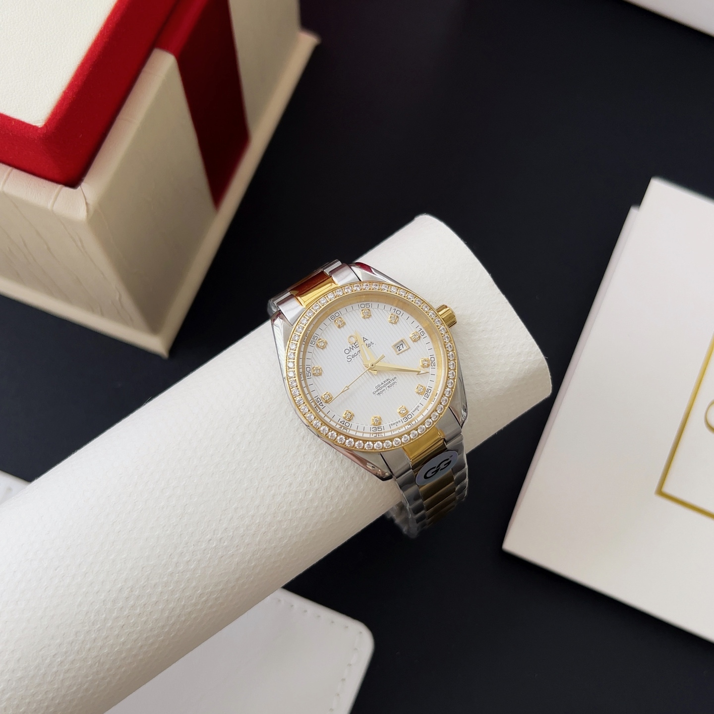 オメガ「Omega」アクアテラ 34mm マスタークロノメーター