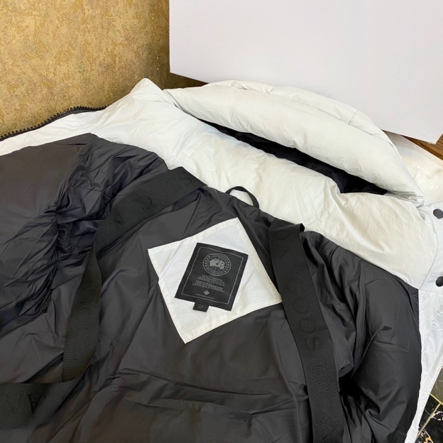 カナダグース ファッションフーディロングダウンジャケット 男女兼用