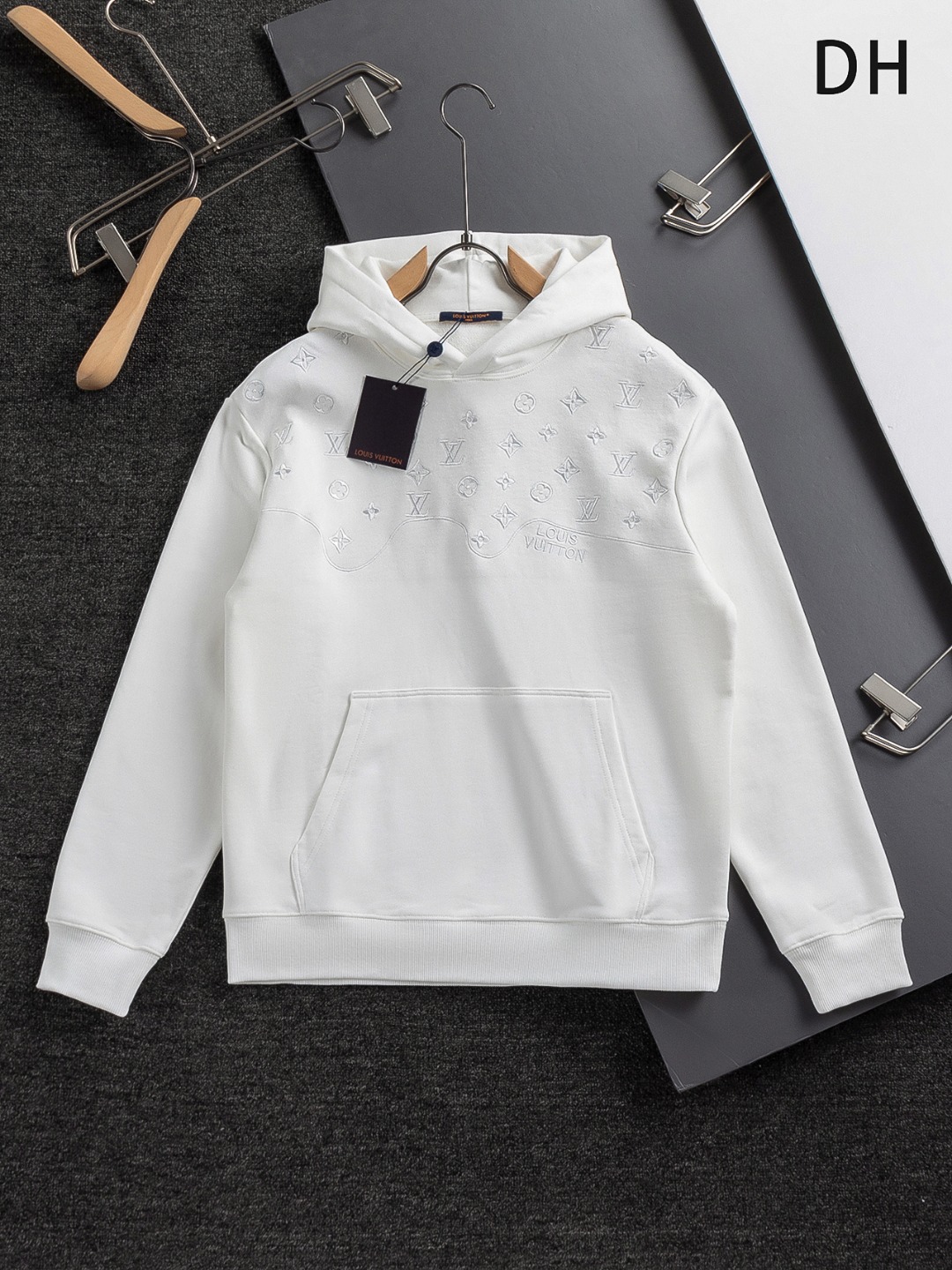 ルイ・ヴィトン「Louis Vuitton」秋冬新作刺繍付きフード付きスウェットシャツ