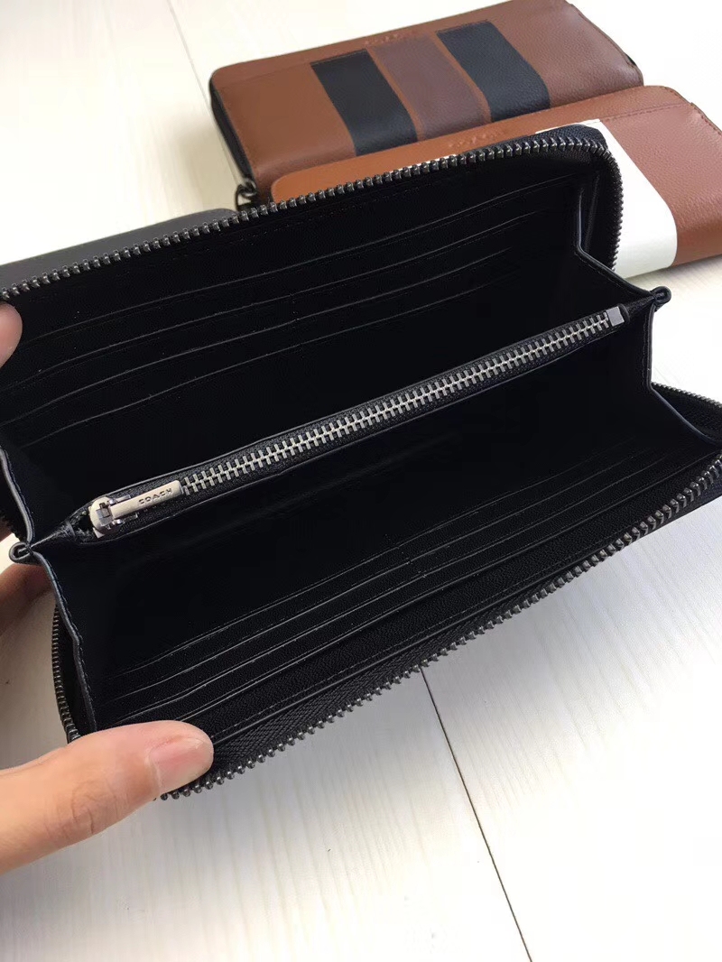 コーチ「Coach」メンズ ラウンドファスナー ロングウォレット