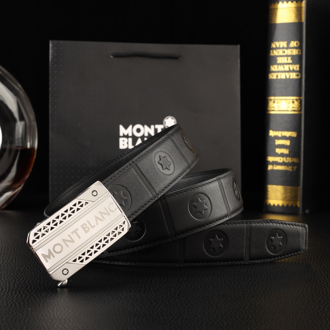 【厳選在庫】Montblanc ビジネスマン正装ベルト「全長約 100cm」