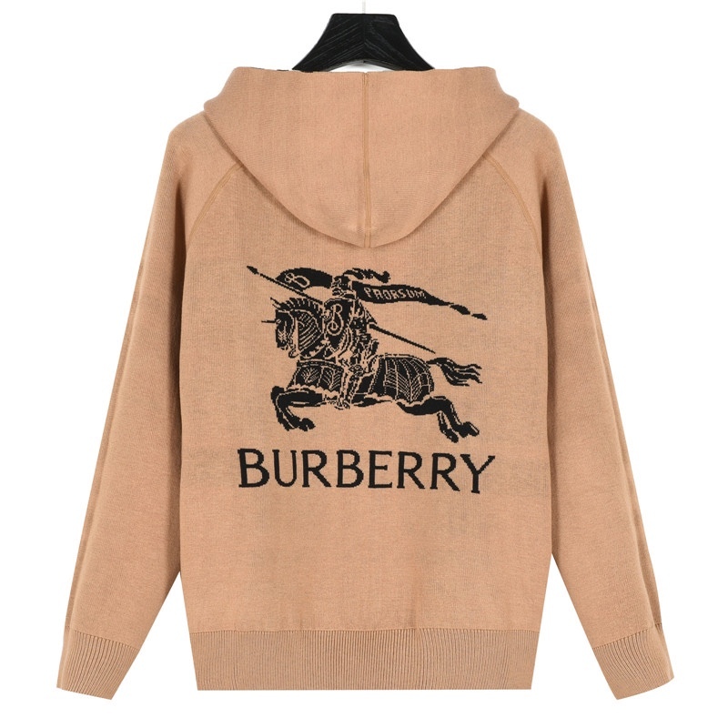 Burberry / バーバリー クラシックチェック柄両面着キャシュミアニットロングスリーブフード付きジャケット