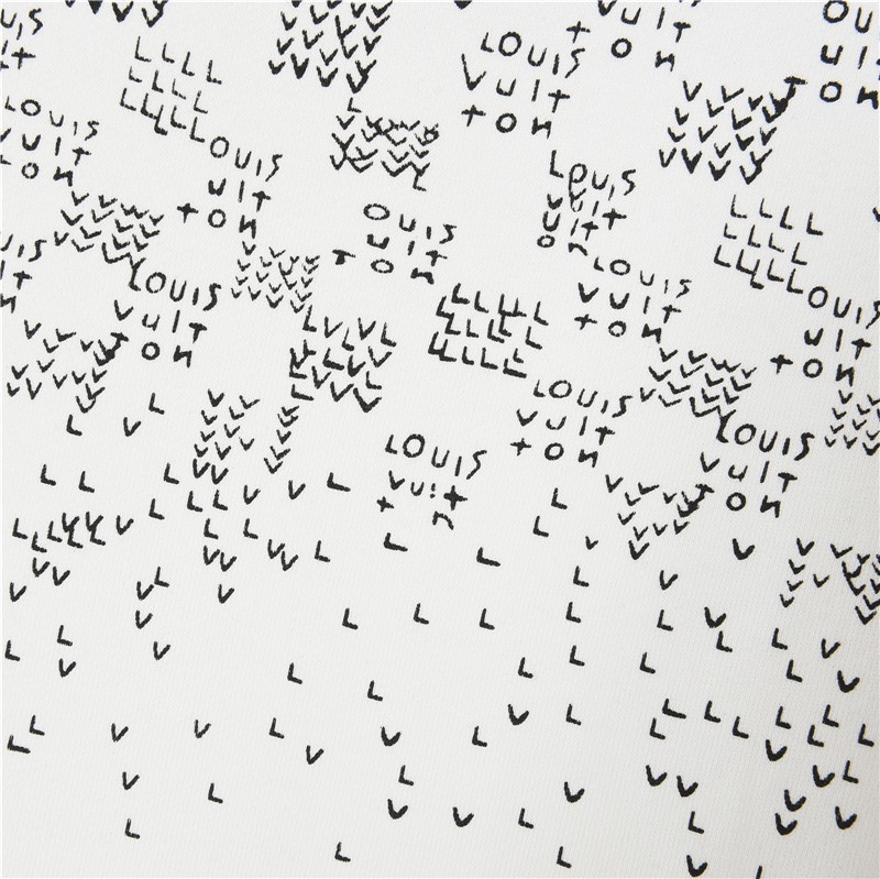 Louis Vuitton / ルイ・ヴィトン 24Fw グラデーション小飛行機柄プリントの丸首パーカー