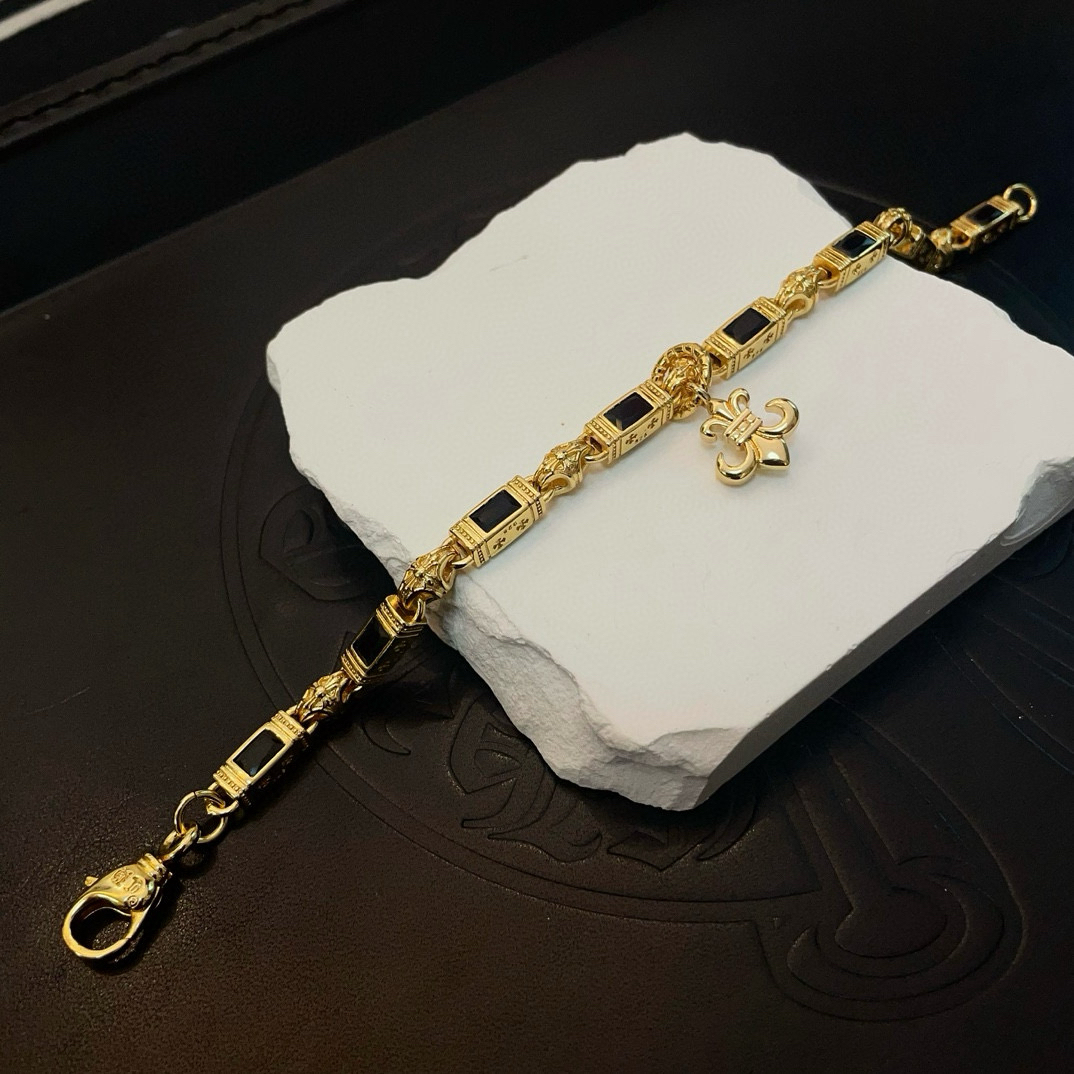 クロムハーツ「Chrome Hearts」ブレスレット - ヴィンテージ＆ロックテイスト ペア用