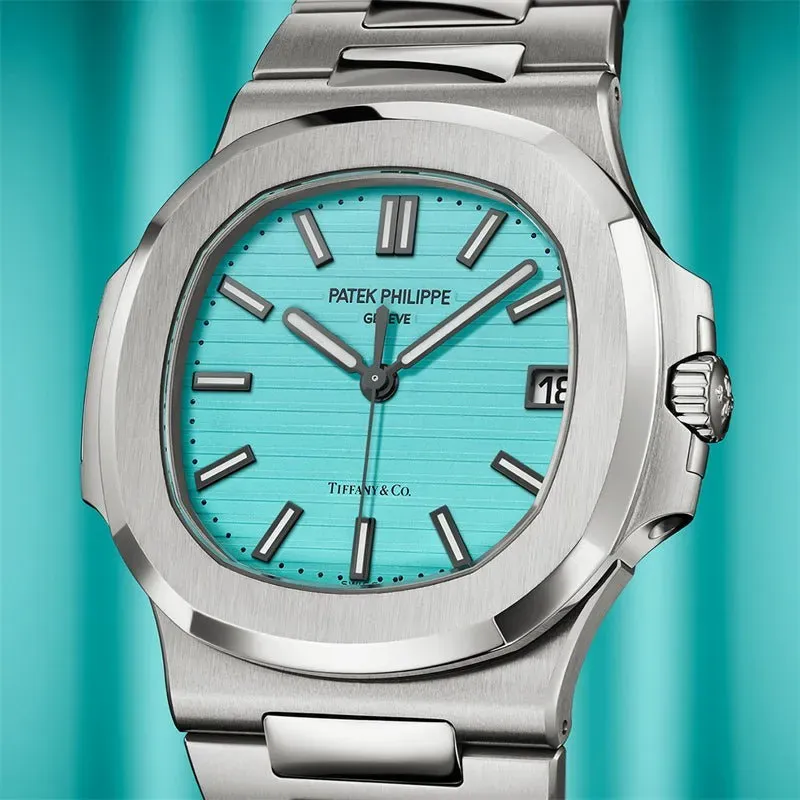 パテック フィリップ「Patek Philippe」x ティファニー「Tiffany & Co.」 ティファニーブルー メンズウォッチ40MM