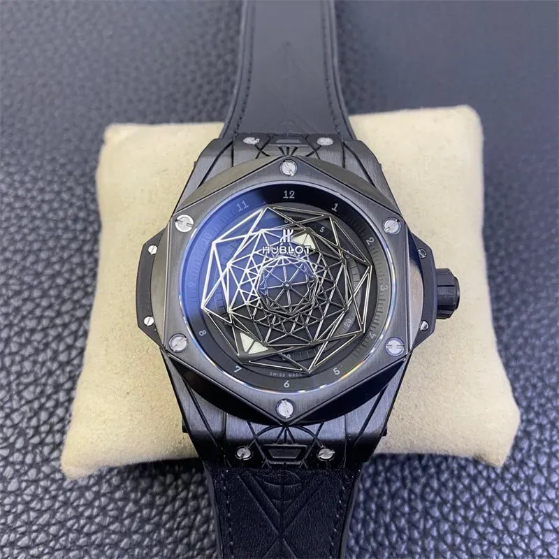 ウブロ「Hublot」 Big Bang Sang Bleu 刺青を入れる メンズウォッチ45MM