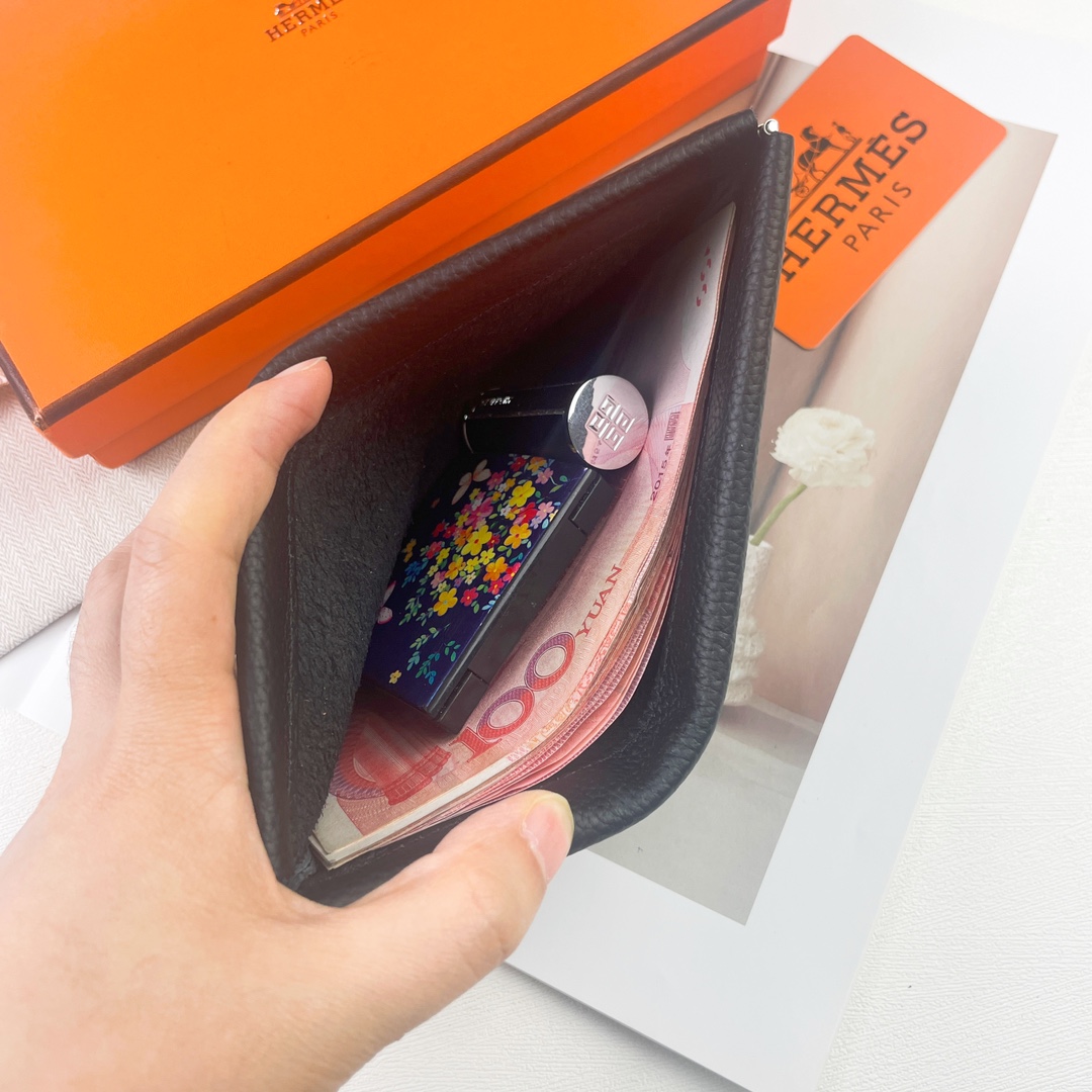 【厳選新入荷】エルメス Evelyne Zip Pouch イヴリンファスナーハンドポーチ「携帯小銭収納レザー小物」