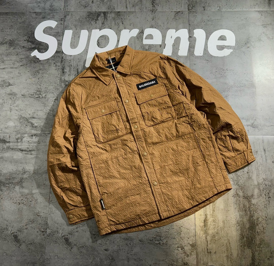 バレンシアガ「Balenciaga」‌冬季限定パッチワークカップルカジュアルダウンジャケット