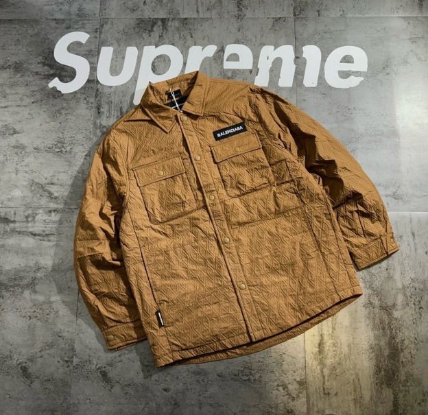 バレンシアガ「Balenciaga」‌冬季限定パッチワークカップルカジュアルダウンジャケット