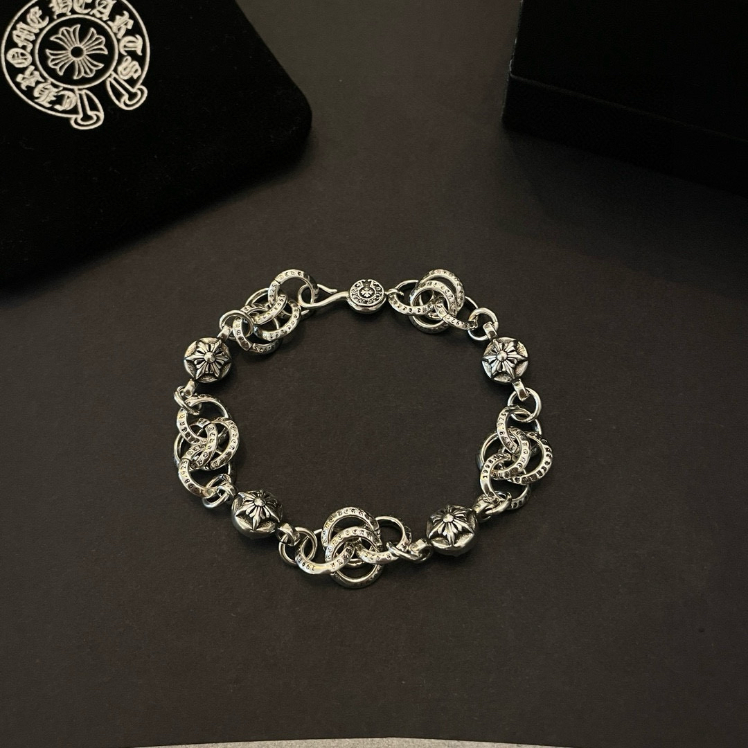 クロムハーツ「Chrome Hearts」ブレスレット - ヴィンテージ＆ロックテイスト ペア用