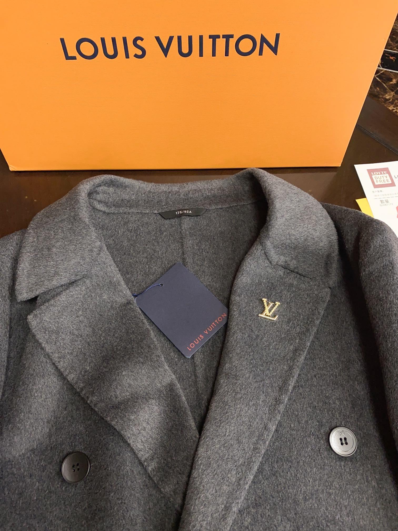 ルイ・ヴィトン「Louis Vuitton」メンズ カシミア オーバーコート