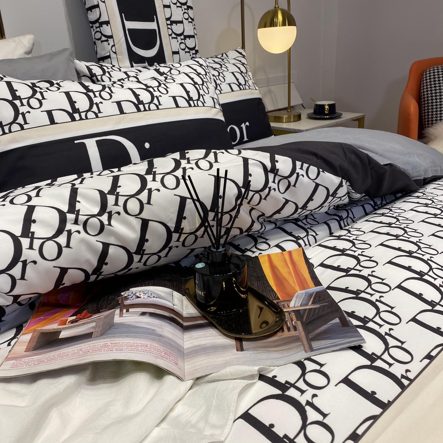 ディオール「Dior」プレミアムコットン デジタルプリント 4点セット