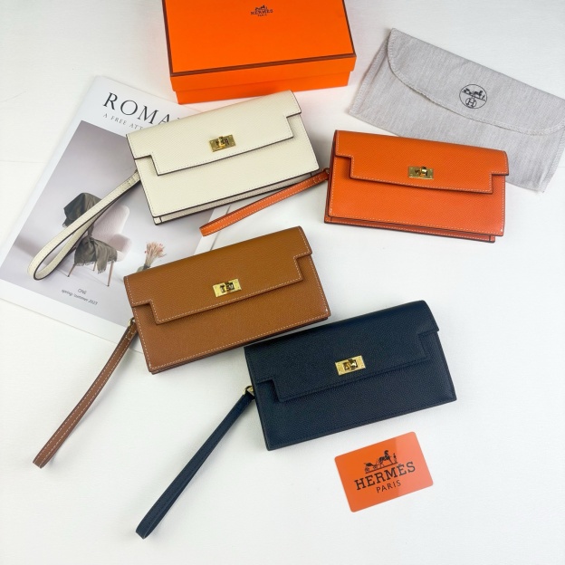 エルメス「Hermès」Kelly ポケット長財布 10色
