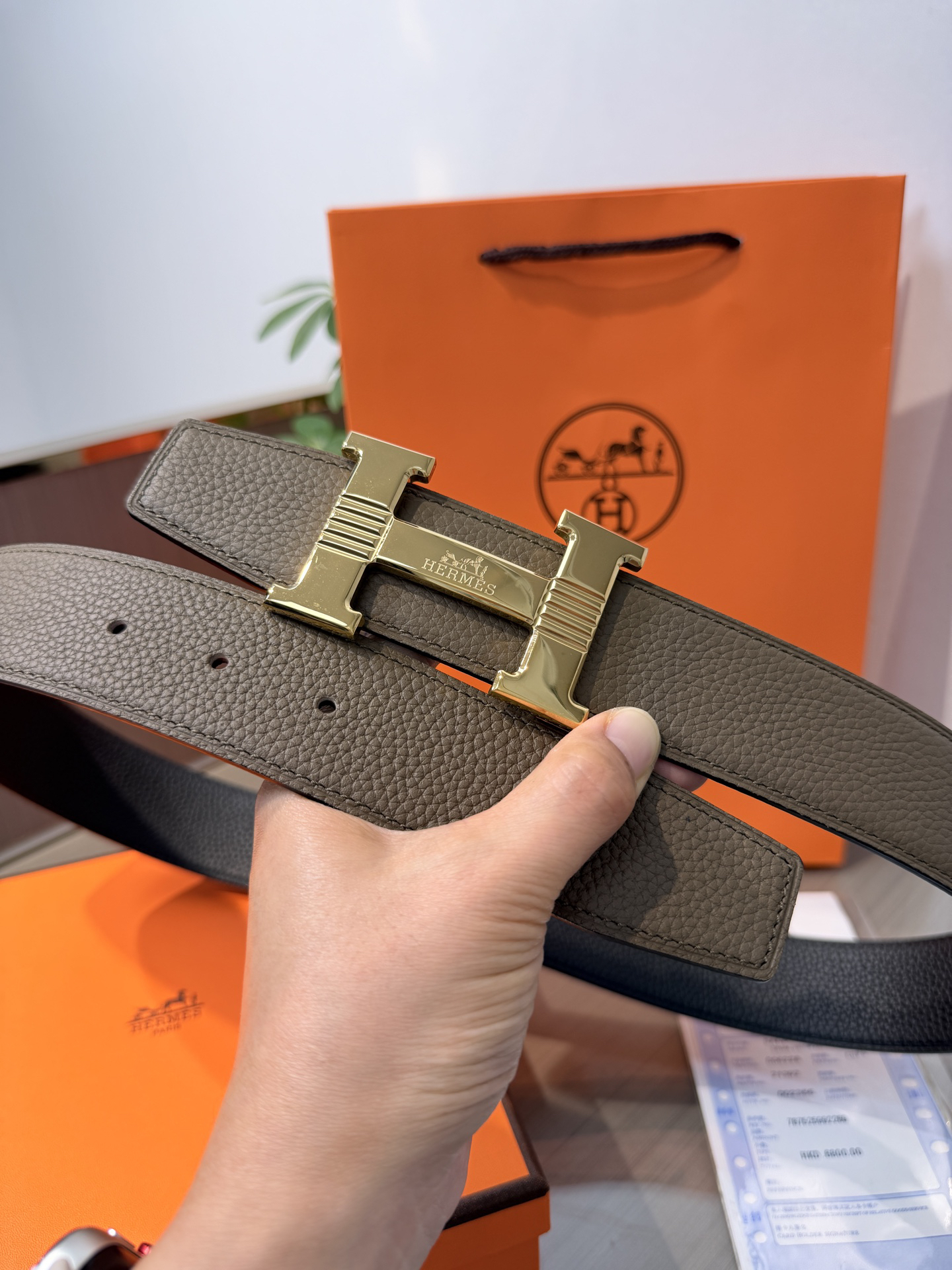 【限定入荷】Hermès フレンチ紳士ベルト「全長約 100cm」