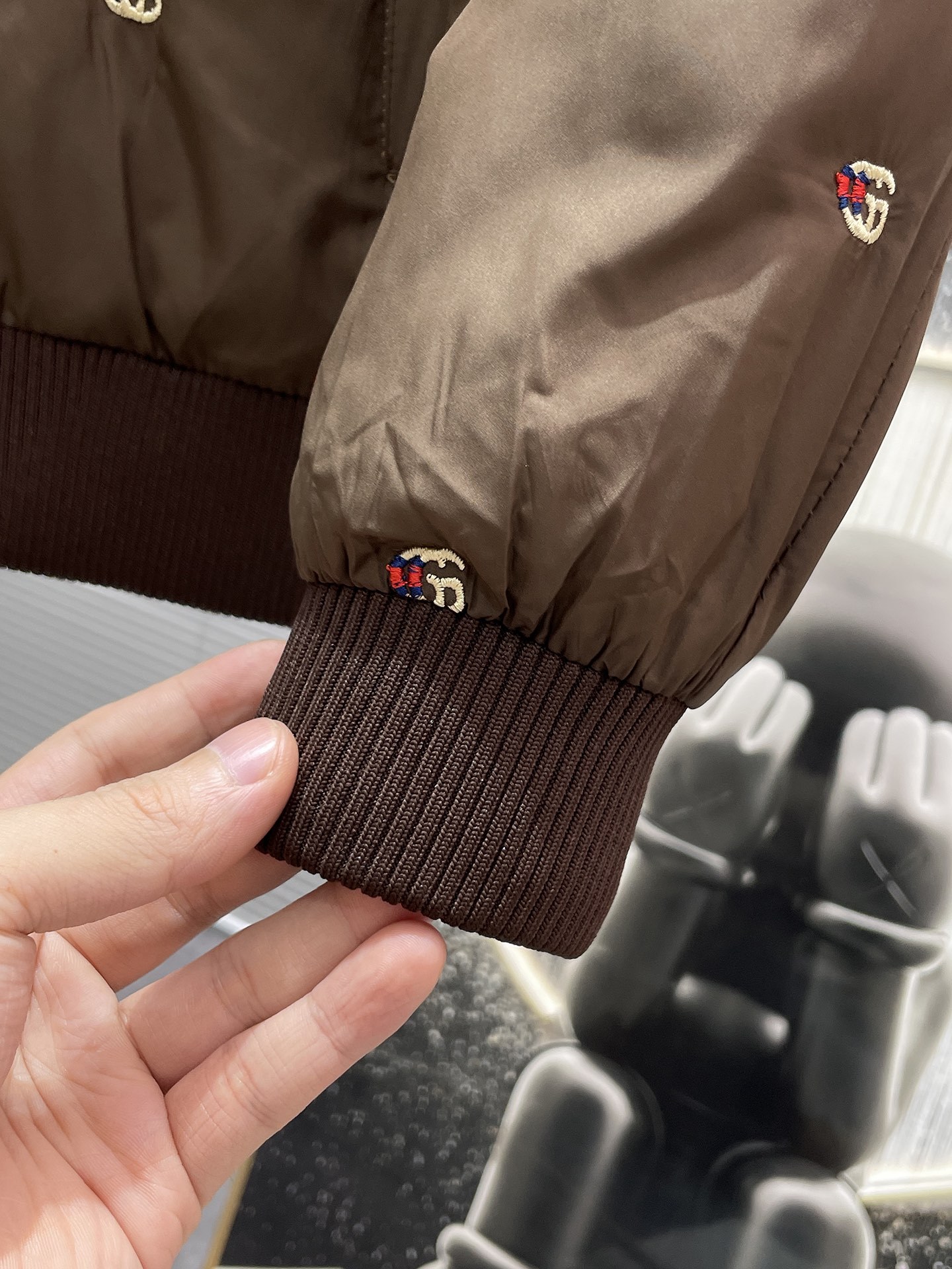 グッチ「Gucci」秋冬ラペル付きコットンジャケット