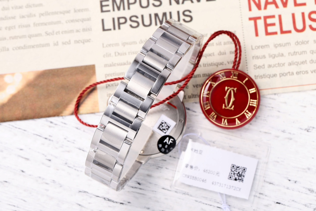 カルティエ［Cartier］バロン ブルー ドゥ 自動巻き腕時計 33mm