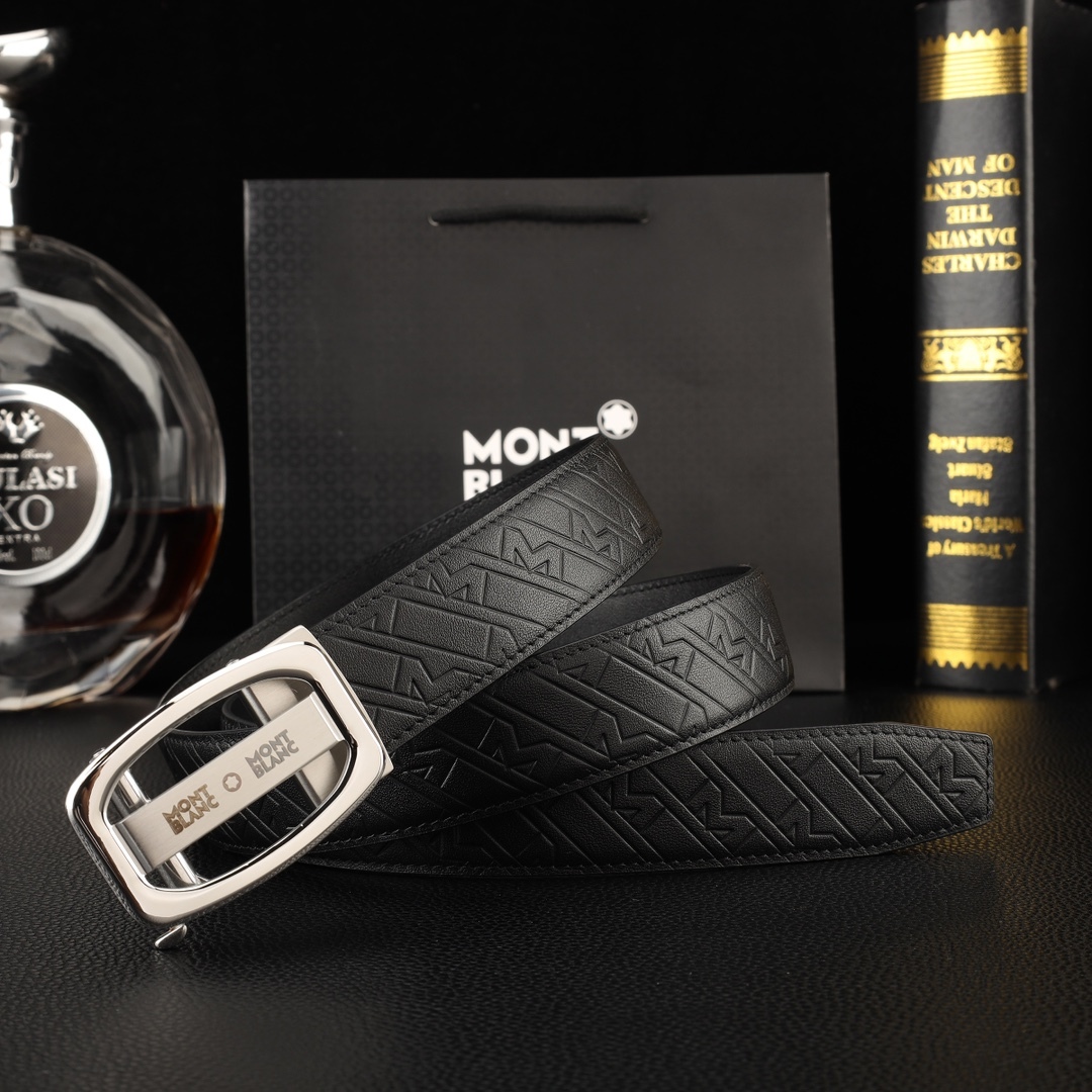 【厳選在庫】Montblanc ビジネスマン正装ベルト「全長約 100cm」